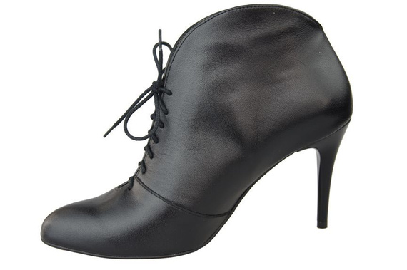 Obuv Dámské kozačky černé Jaro / podzim přírodní kůže 955 ElitaBut