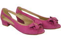 Dámské sandály Fuchsia Natural Suede Leather 994 Z Kombinace stylu a pohodlí ElitaBut