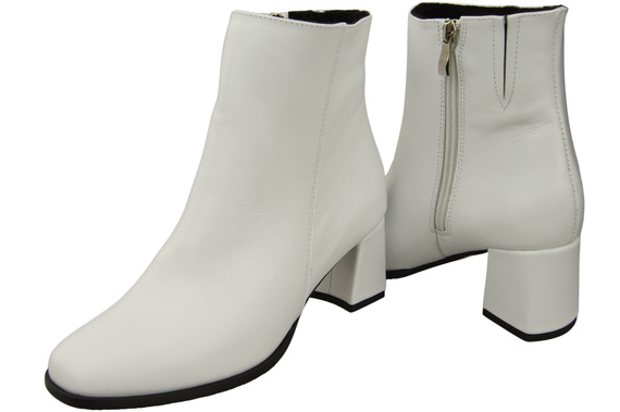 Obuv Dámské boty Bílá pro Zimní přírodní kůže 214 Z ElitaBut