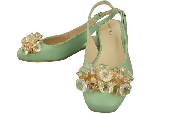 Dámská obuv Mint Sandály s krystaly Přírodní kůže 215 ElitaBut