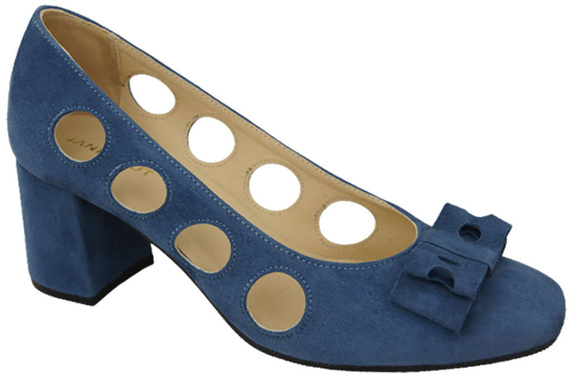 Dámská obuv Dámské lodičky Modrá semišová kůže 182 ElitaBut