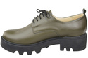 Dámské šněrovací boty Obuv z olivové kůže Natural 180 ElitaBut