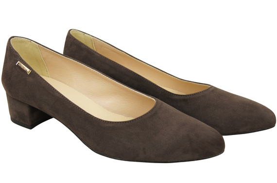 Pohodlné dámské boty Chocolate Natural Suede Leather 220 od ElitaBut