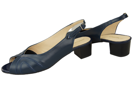 Dámská obuv Přírodní kůže Sandály Navy blue 991 ElitaBut