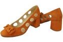 Dámská obuv Orange Natural Suede Leather pumps 182 ElitaBut