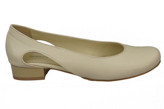 Dámské baletní boty Beige natural leather 103 ElitaBut