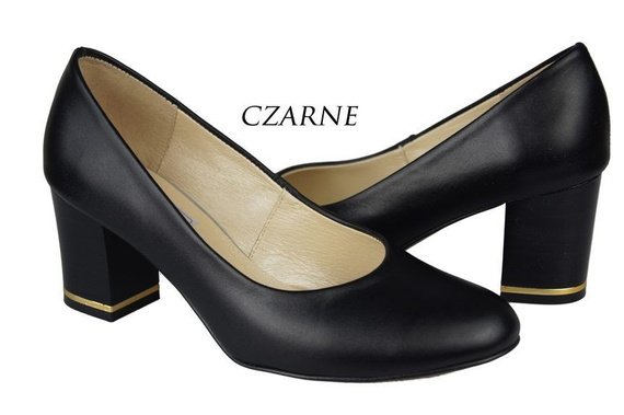 Dámská obuv Dámské lakované lodičky Black 818 ElitaBut