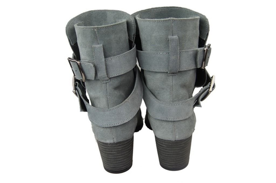 Dámská obuv Natural Leather Velour Boots Ash 119 ElitaBut