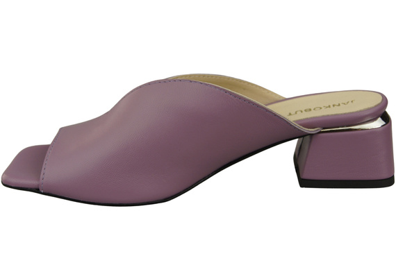 Dámské žabky na podpatku Lila Natural Leather 210 ElitaBut