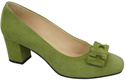 Dámská obuv Pistachio Natural Leather Suede pumps 163 ElitaBut