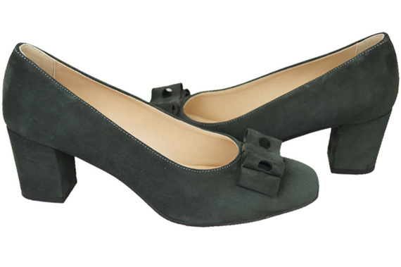 Dámská obuv Dámské lodičky Graphite semišová kůže 163 ElitaBut