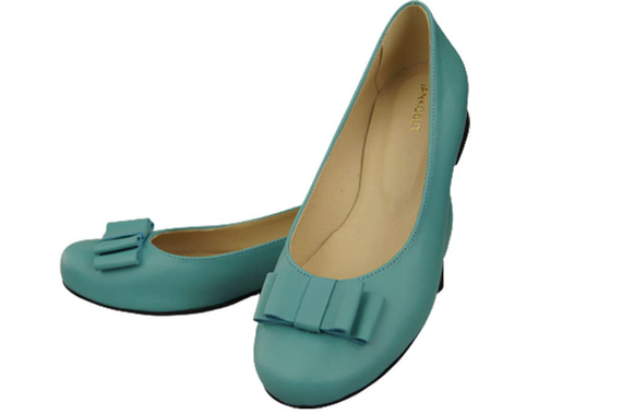 Dámské baletní boty Natural Leather Turquoise 702 ElitaBut