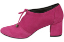 Dámské boty Boty Fuchsia Natural Velour Leather 183 ElitaBut