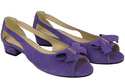 Obuv Dámské sandály Fialové přírodní semišové kůže 994 Z Kombinace stylu a pohodlí ElitaBut