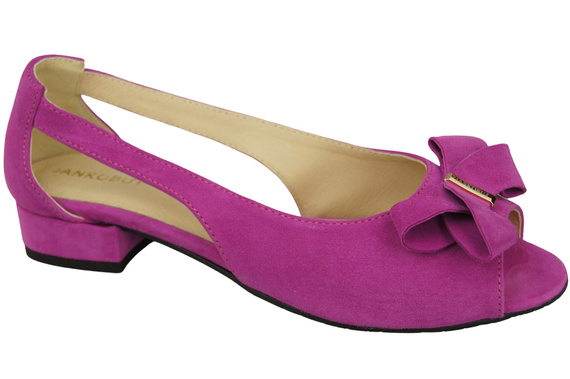 Dámské sandály Cyclamen Natural Suede Leather 994 Z Kombinace stylu a pohodlí ElitaBut