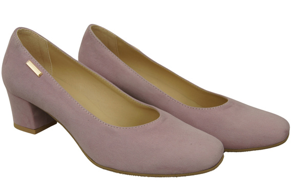 Pohodlná dámská obuv Bright Lilac Suede Natural Leather 172 Od ElitaBut