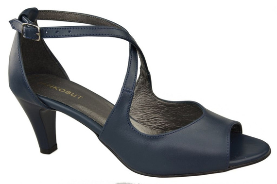 Dámská obuv Navy Blue Sandály Natural Leather 115 ElitaBut