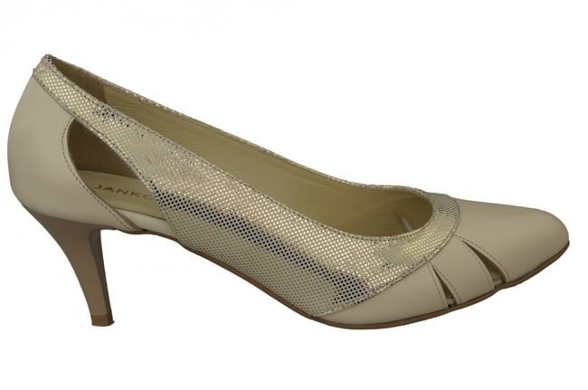 Dámská obuv Beige-Gold Natural Leather 995 ElitaBut