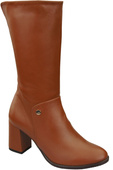 Obuv Dámské boty Hnědé do půli nohy přírodní kůže 189 ElitaBut