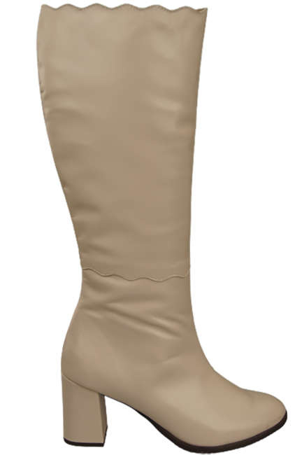 Dámské boty Cappuccino Bright Classic přírodní kůže 176 ElitaBut