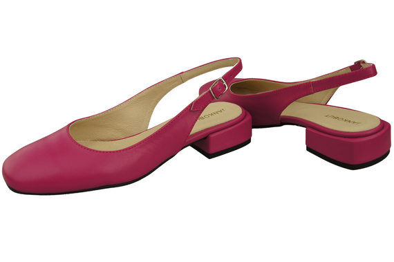 Dámské sandály na plochém podpatku z přírodní kůže 206 ElitaBut