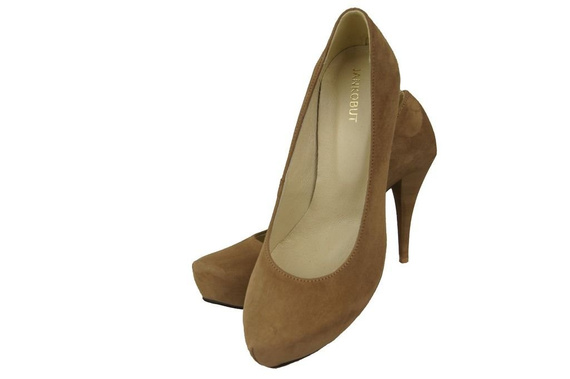 Dámská obuv Olive Natural Leather Suede 644 ElitaBut