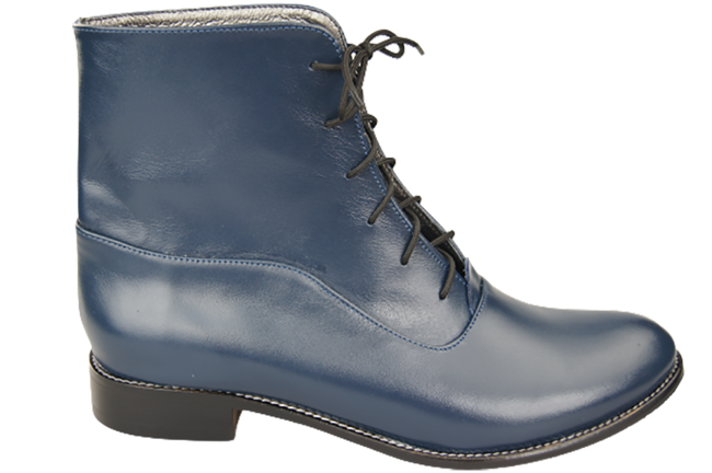 Dámské kozačky námořnická modrá Jaro/podzim přírodní kůže 155 L ElitaBut