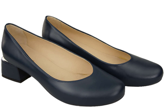 Dámská obuv Dámské lodičky Přírodní kůže 159 Námořnická modrá ElitaBut