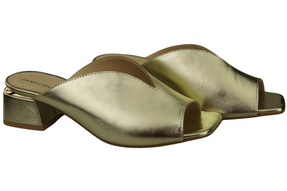Dámská obuv Gold Heeled Flip Flops Natural Leather 210 ElitaBut