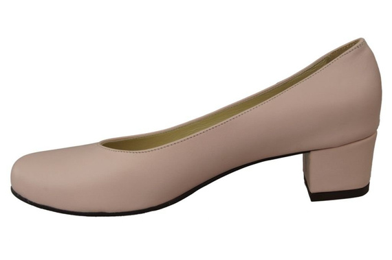 Dámské lodičky z přírodní kůže 116 Powder Pink ElitaBut