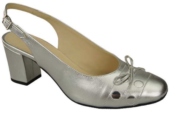 Dámská obuv Stříbrné sandály Přírodní kůže 167 ElitaBut