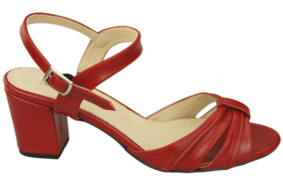 Dámská obuv Sandály Červená přírodní kůže 168 ElitaBut