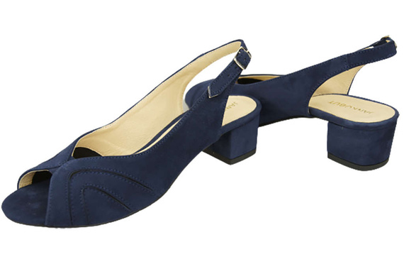 Dámská obuv Přírodní semišová kůže Sandály Námořnická modř 991 ElitaBut