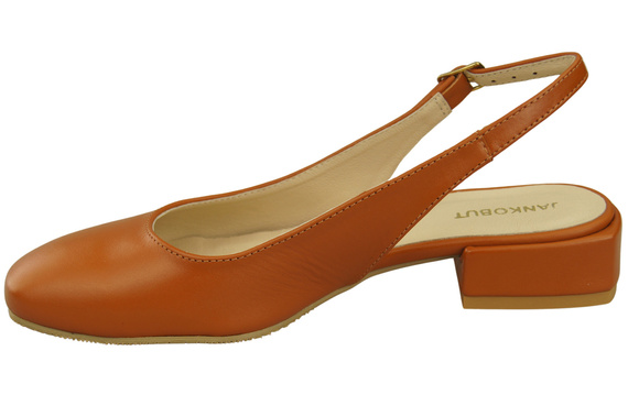 Dámská obuv Červené sandály na plochém podpatku Přírodní kůže 206 ElitaBut