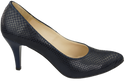 Dámská obuv Navy blue pumps Snake motif Natural leather 150 ElitaBut