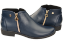Dámská obuv Navy Blue Boots Warmed Natural Leather 872 Z Elitabut