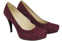 Dámská obuv Maroon Natural Leather Suede 644 ElitaBut