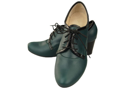 Dámská obuv Šněrovací boty z přírodní kůže Malachite 758 ElitaBut