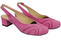 Dámské sandály z přírodní kůže Fuchsia 842 Z ElitaBut
