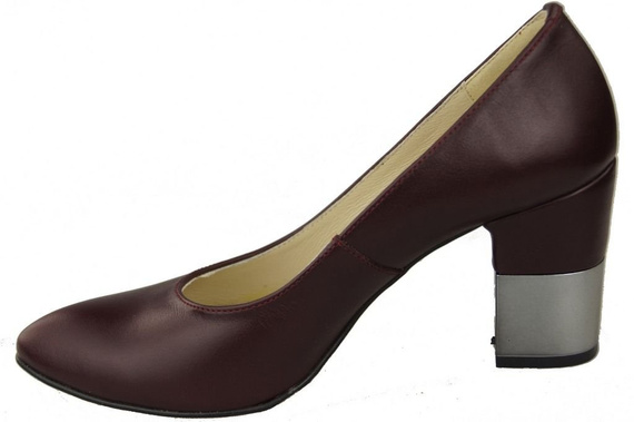 Dámská obuv Maroon Natural Leather pumps 144 ElitaBut