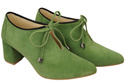 Dámská obuv Pistachio Half Boots Natural Velour Leather 183 ElitaBut