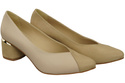 Výjimečné dámské boty Cappuccino Bright Natural Leather Feel the Luxury on Your Feet 191 ElitaBut