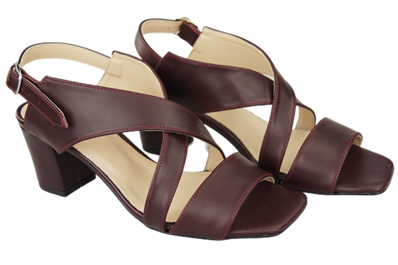 Dámská obuv Sandály Maroon Natural Leather 149 ElitaBut