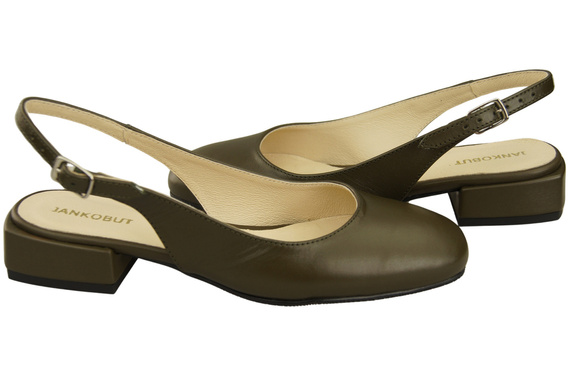 Dámská obuv Olive Sandály na plochém podpatku Přírodní kůže 206 ElitaBut