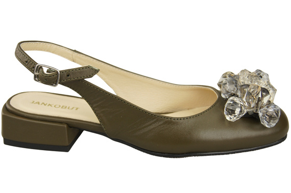 Dámská obuv Olive Sandály s krystaly Přírodní kůže 215 ElitaBut