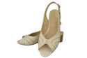 Dámská obuv Přírodní kůže Sandály Béžová Ecru 991 ElitaBut