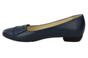 Dámské boty Baleríny navy blue přírodní kůže 988 ElitaBut