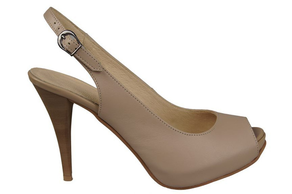 Dámská obuv Sandály z přírodní kůže Cappuccino Lico 912 ElitaBut