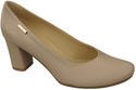 Dámské boty Classic Cappuccino Light Natural Leather Almond Nose pumps 201 ElitaBut