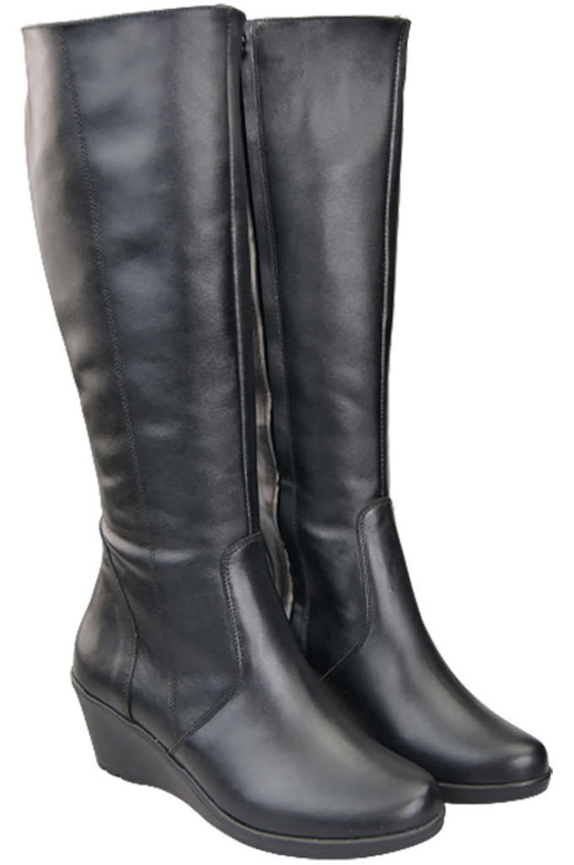 Obuv Dámské kotníkové boty Přírodní kůže Černá 177 ElitaBut